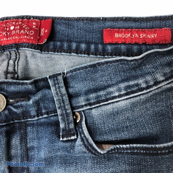 Lucky Brand Brooklyn Skinny Low Rise Stretch Jeans - Picture 5 of 8